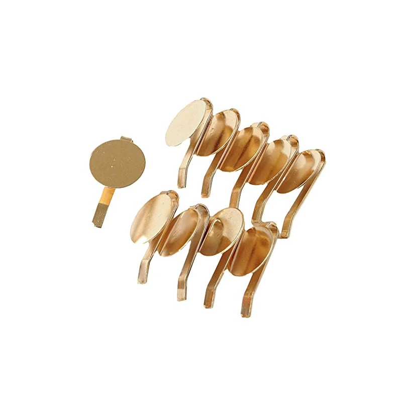 MYmama Set of 10 Pony Hooks with Dish Gold Hair