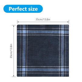 URAQT Men's Handkerchiefs, 24 Pack Soft Gents Hankies Set, Mens Premium Handkerchiefs Assorted Pocket Square Hankies for Men and Women, Classic Hankie for Grooms, Weddings, Prom, Celebration, Party