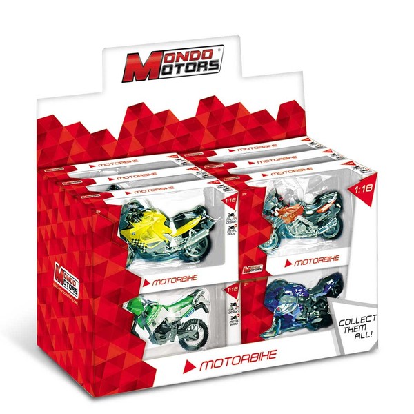 MODELLINO Moto Mondo-1/18 Honda NR, Modelli/Colori Assortiti, multicolore, 1 Pezzo