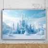MIRRORANG 2,2x1,5m Ice Castle Backdrop Winter Fantasy Ice World Photography