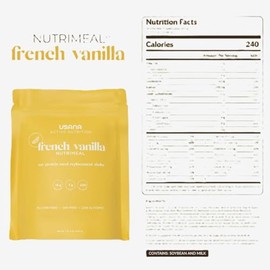 USANA Nutrimeal Vainilla | Batido Nutritivo de Alta Calidad | Sustituto de Comida Saludable | Energía y Bienestar Diario | Bajo Índice Glucémico