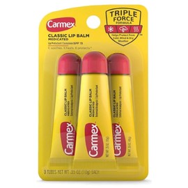 Carmex Bálsamo labial clásico, 0.35 onzas (paquete de 3)