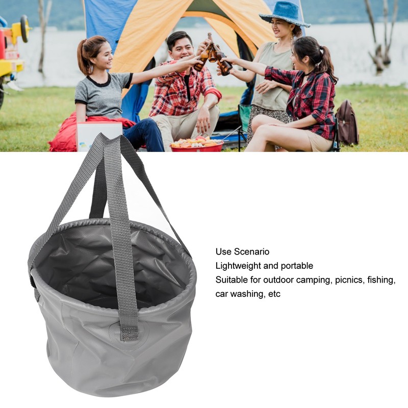 Collapsible Bucket Thickened Large Capacity Portable Folding Water Container with