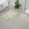 DC VOLTAGE Soft Bath Mat and U-Shaped Pedestal Toilet Mat
