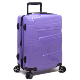 Dejuno Lumos Hardside Expandable Spinner Luggage, Lavender, 3-Piece Set