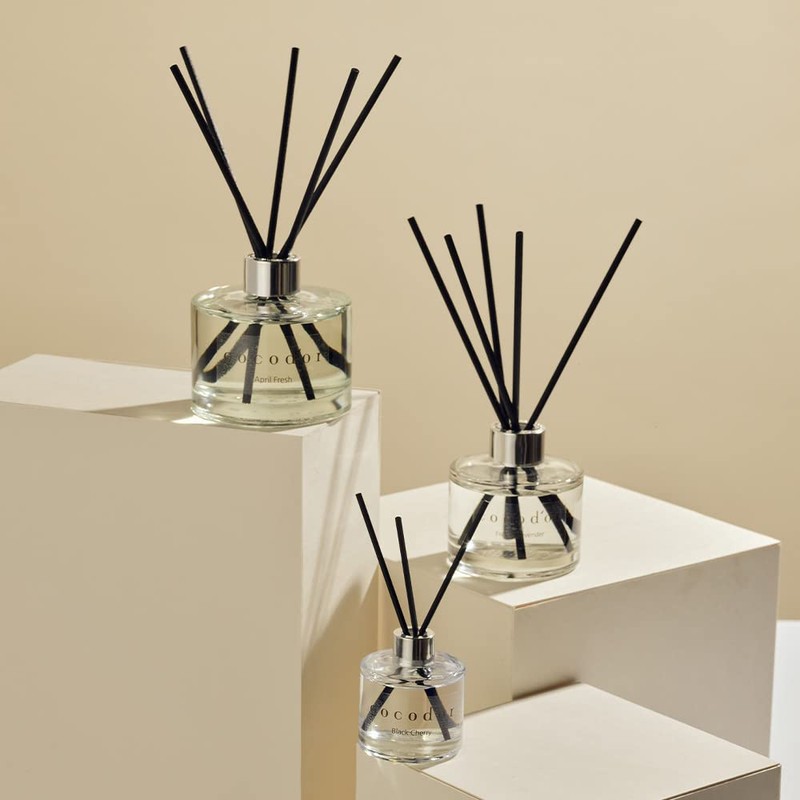 COCODORココドール ディフューザー用 リードスティック 黒 100本 (5本入りx20セット) 20cm/4mm
