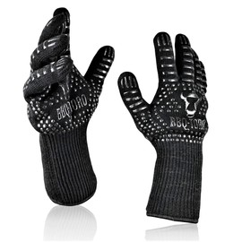 BBQ-Toro Barbecue Gloves (Pack of 2) | Heat Resistant | Heat Resistant Oven Gloves up to 800 °C | BBQ Grill Glove Set with Non-Slip Property | Heat Protection Glove | Fireproof Gloves