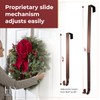 Haute Decor Adjustable Length Wreath Hanger with Removable Icon (Oil-Rubbed