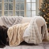 EVERGRACE Ultra Soft Faux Fur Throw Blanket for Couch, Luxury