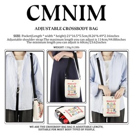 CMNIM Wizard Movie Inspired Gifts Red Dor-thy R-by Crossbody Purse Wizard Rules Adjustable Shoulder Strap Fans Messenger Bag (Wiz-rd Rules CB)