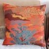 ZUODUTEX 45 x 45 Cm Cushion Covers Orange Embroidery Geometry