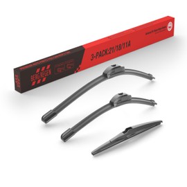 3 Wipers 21"/18"/11" Windshield Wiper Blades Replacement for Toyota Matrix 2008 2007 2006 2005 2004 2003+More cars,24inch 18inch Front Wiper Blades with 11inch Rear Wiper Blade for my car