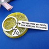 Brother in Law Gift Keychain Marriage Made Us Family Love