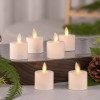 Luminara Moving Flicker Led Tea Lights Battery Operated with Timer
