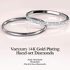 SZJCLTD 2 Pack 14K Gold Plated Stackable Rings Compatible with