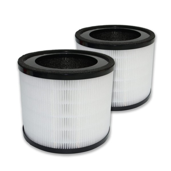 PUREBURG 2-Pack Replacement 3-in-1 HEPA Filters Compatible with Dimplex DXBRVAP5 Brava 5 Stage Air Purifier