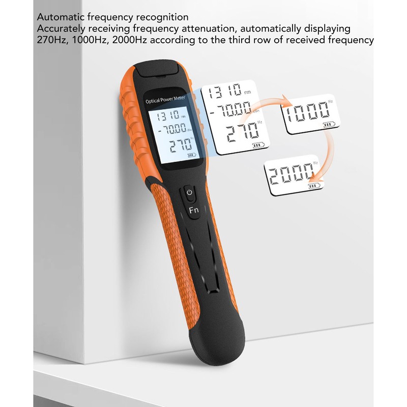Optical Fiber Power Meter ‑70 To +6dBm Support SC FC
