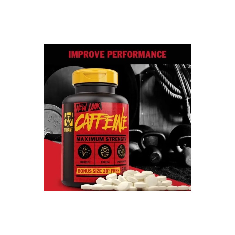 Cafeina Mutant Caffeine 240 Tabs Energia Pre Entreno Sf Cf2