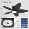 Surtime Palm Leaf Ceiling Fans with Lights-42 Tropical Ceiling Fan