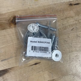 Global Industrial Heavy Duty Steel Security Cable & Anchor Kit 260CP795 New