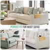 Bamboo Sofa Arm Tray Foldable Wooden Armrest Couch Organiser for