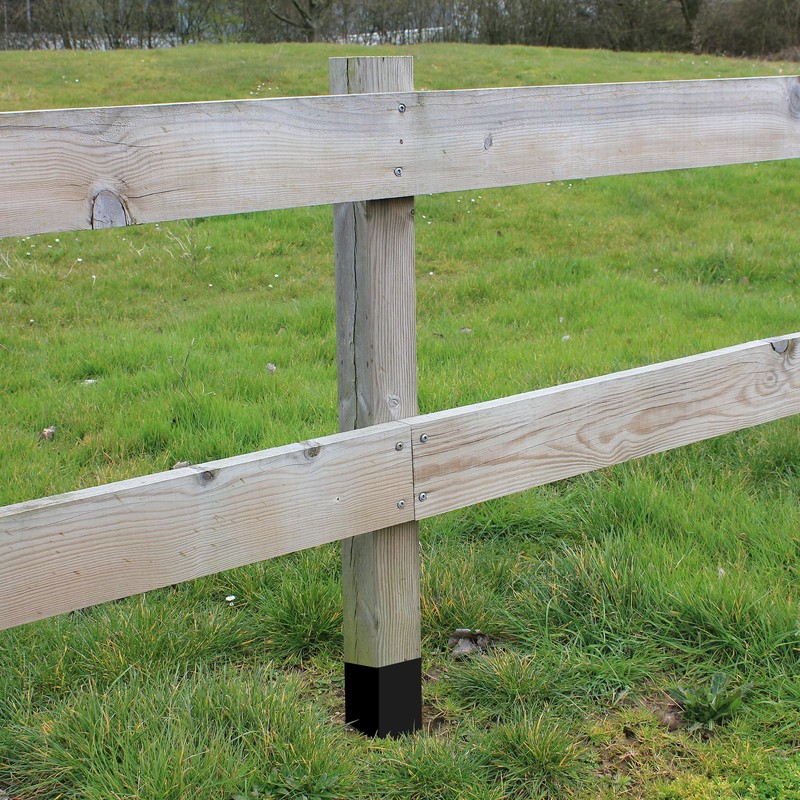 DECOHS 8 Pcs Fence Post Protection, 24.4 x 8.4 Inch