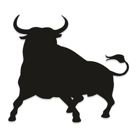 1 Sticker Bull Left I kfz251 I 11 x 10 cm I EL Toro I Car Sticker I Motorhome Notebook Laptop I Spain Espana I Bulle I UV-Resistant and Weatherproof I Madrid I Barcelona I Mallorca I