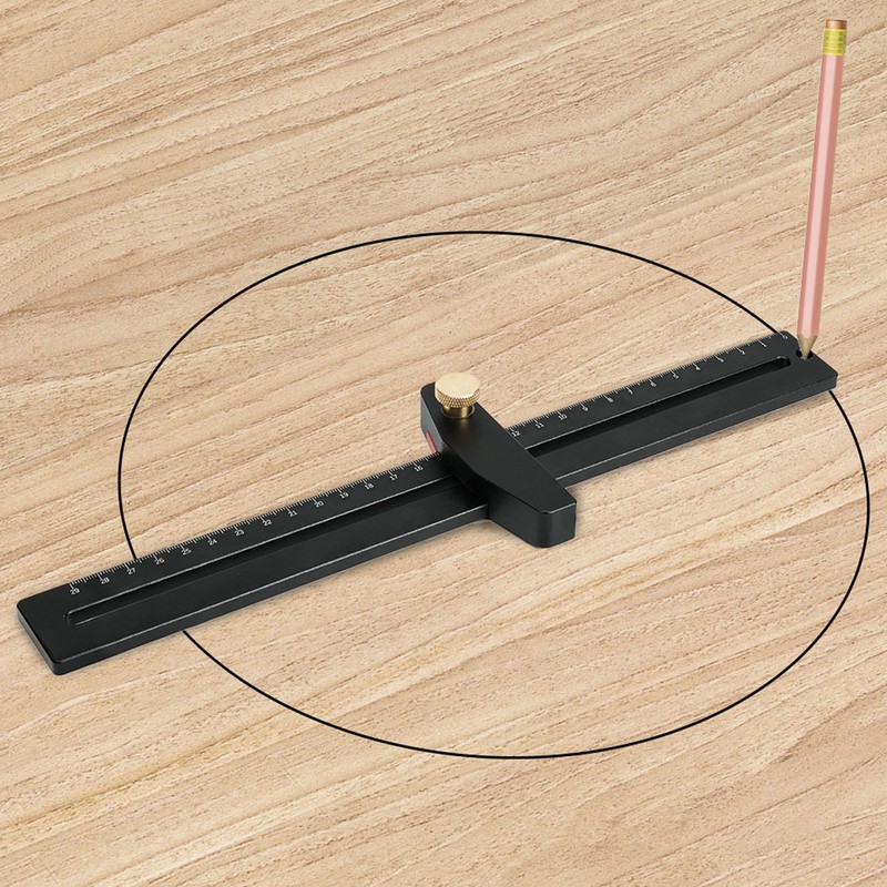 Woodworking Scriber Ruler Tool Aluminum Alloy for Marking Line Layout