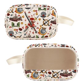 TOBGBE Flesh and Fire Book Merch FBAA Series Clear Makeup Bag Literature Fans Gifts Book Lover Travel Bag for Toiletries (F-AA Series Inspired Clear MB)