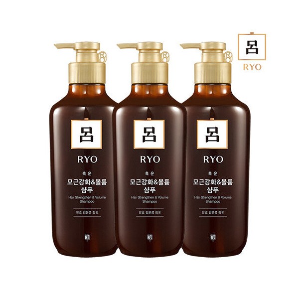 Ryeo [AKmall] Ryeo Oriental Medicine Heukyunsaenggi Shampoo 3-Piece Collection (Optional), 06 Hambit Conditioner 550ml x3
