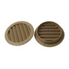 3" Round Green or Tan Plastic Louver Soffit Air Vent