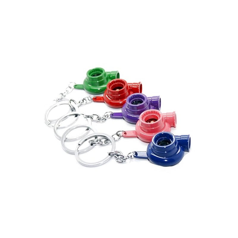 LED-Mafia Keyring Turbo Blue Red Green Pink Purple Turbocharger Metal
