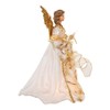 Kurt Adler 16-Inch Ivory/Gold Angel Tree Topper