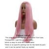 AFBeauty Pink Lace Front wigs for Women Peach Pink Synthetic