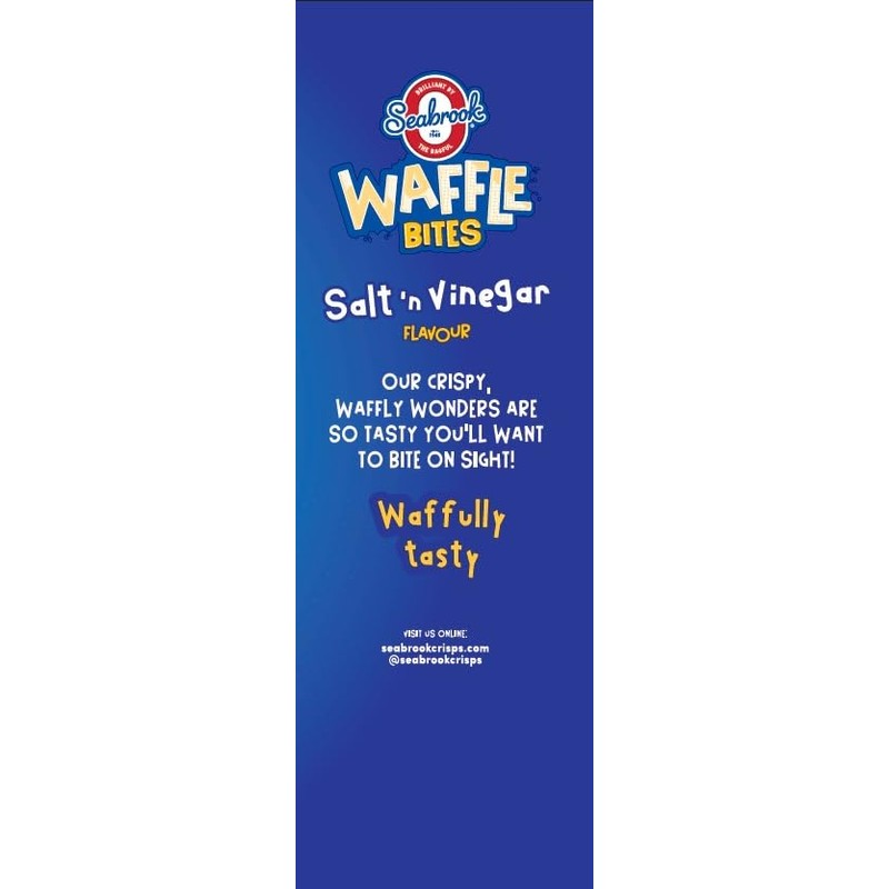 Seabrook Waffle Bites Salt & Vinegar 6 Pack (6 x