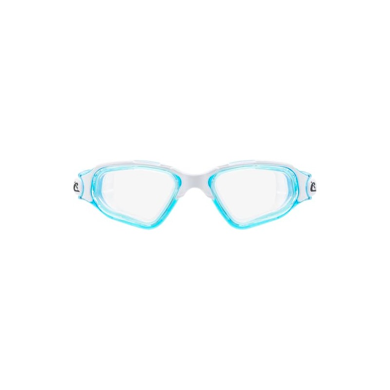 CRESSI Clear Eyes Swim Goggles, White/Aquamarine, Clear lens