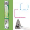 ECOSPA Multi Use Bathroom Shower Curtain Pole Kit for L