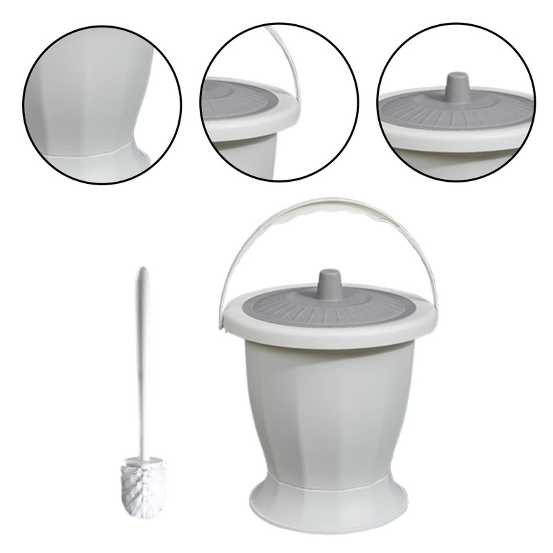 perfeclan Potty Urinal Bottle and Ring Toilet Brush, Urinal Night