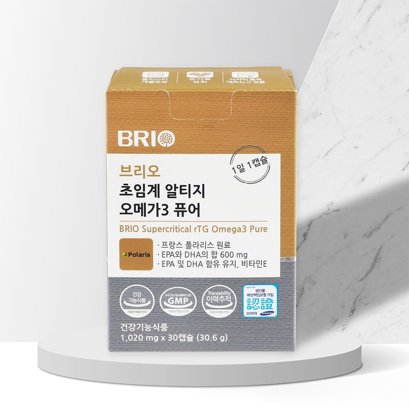 Brio Supercritical Altige Omega3 Pure RTG EPA DHA Nutrient 30