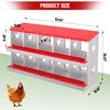 Chicken Nesting Box, 10 Compartment Metal Chicken Nesting Boxes for