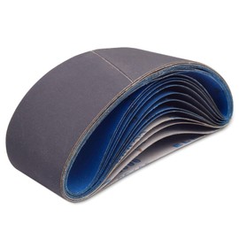 3 Inch x 18 Inch Sanding Belts, 3 x 18 Silicon Carbide Sanding Belt, 5 Pcs Each of 600, 800, 1000 Grits Knife Sharpening Sanding Belt for Belt Sander, 15 Pack