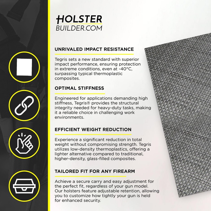 HolsterBuilder - Tegris Thermosplastic Composite Fabric - Heavy Duty -