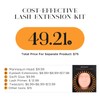 Eyelash Extension Kit,with lash Mannequin Head Lash Practice training kit