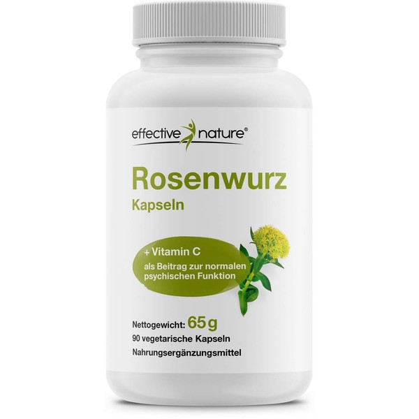 Rhodiola Rosea - 90 Rose Root Capsules - High Dose