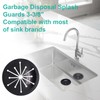 BUXIMN 2pcs 3-3/8" Garbage Disposal Splash Guard, Quiet Garbage Guard