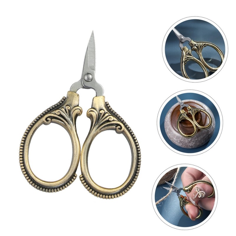 COHEALI Quality Embroidery Scissors Metal Trimmer Thread Trimming Tool Mini