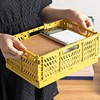 Ksvaye Pack of 4 Small Folding Boxes, Foldable Sturdy Plastic