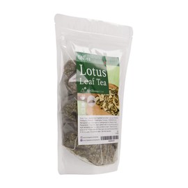 [GNTea] Vegan Lotus Leaf tea 30 teabags (pack of 1) 1.06oz, Triangle teabag (PLA), Handmade Roasting Leached tea