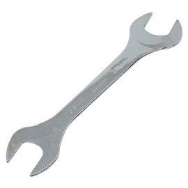 ExcInter Open Ended Spanner, 24x27mm Double End Silver Wrench 3mm Ultra Thin Repairing Tool for Use Under Narrow Space Conditions(1 PCS)