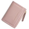 ilovever Small Wallet for Women Slim Bifold PU Leather Zipper